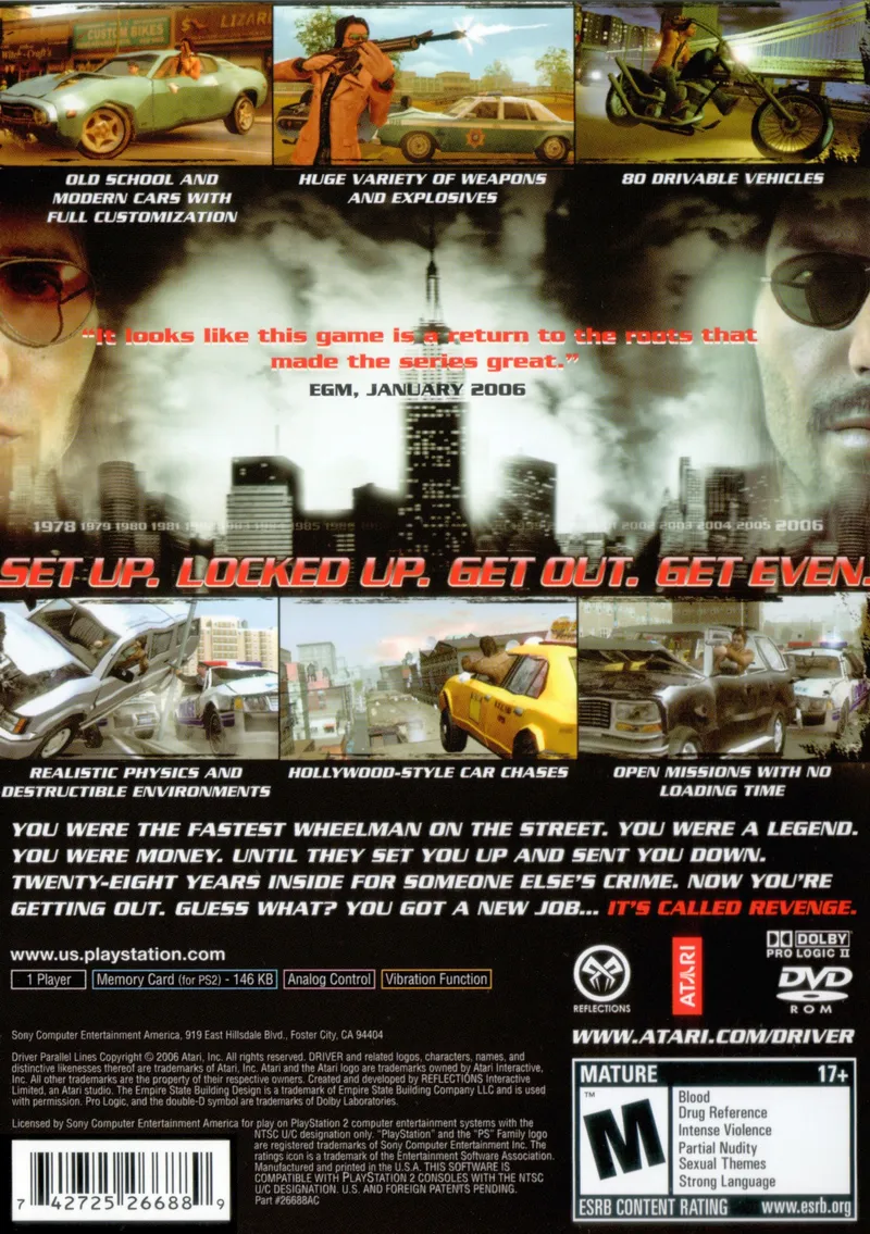 Driver: Parallel Lines box back