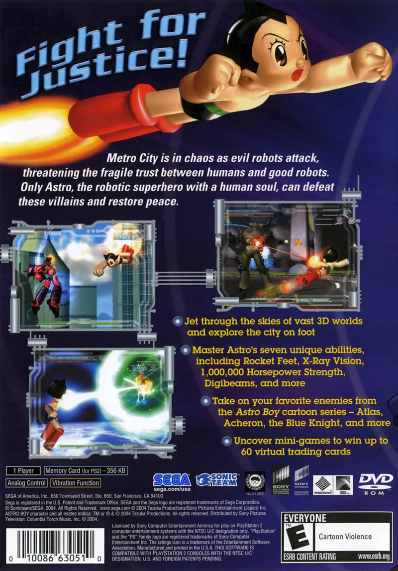Astro Boy box back