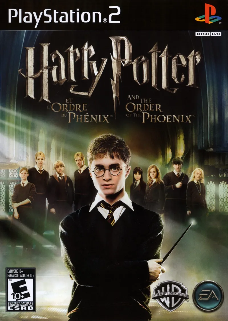 Harry Potter and the Order of the Phoenix cover art for Sony Playstation 2