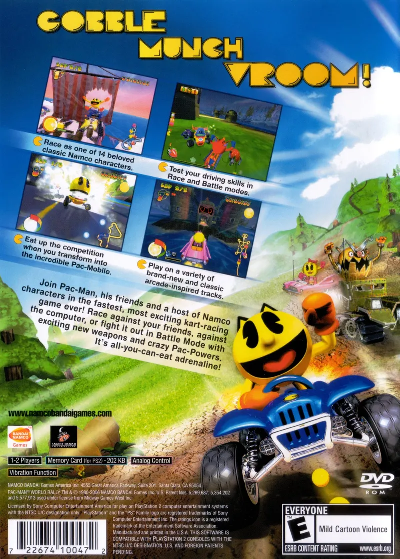 Pac-Man World Rally box back