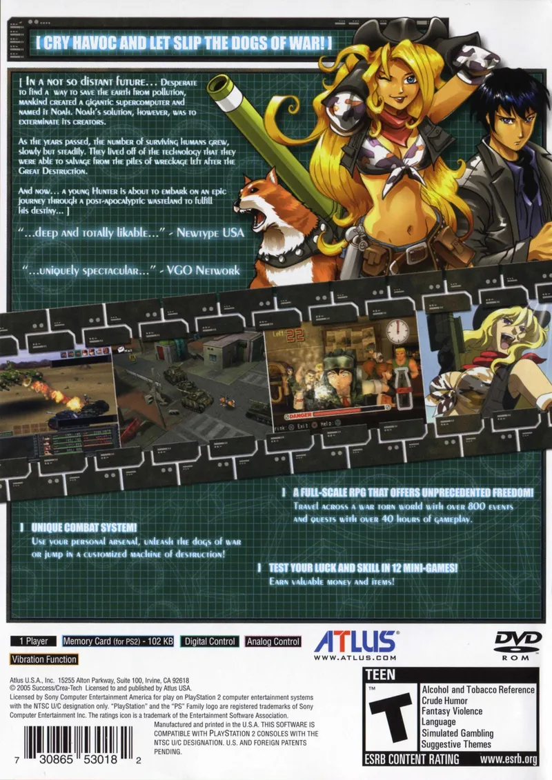 Metal Saga box back