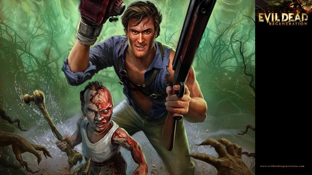 Backdrop artwork for Evil Dead: Regeneration
