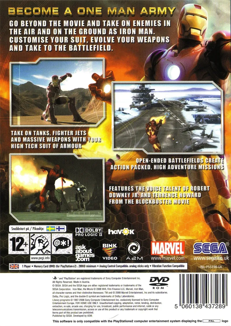 Iron Man box back