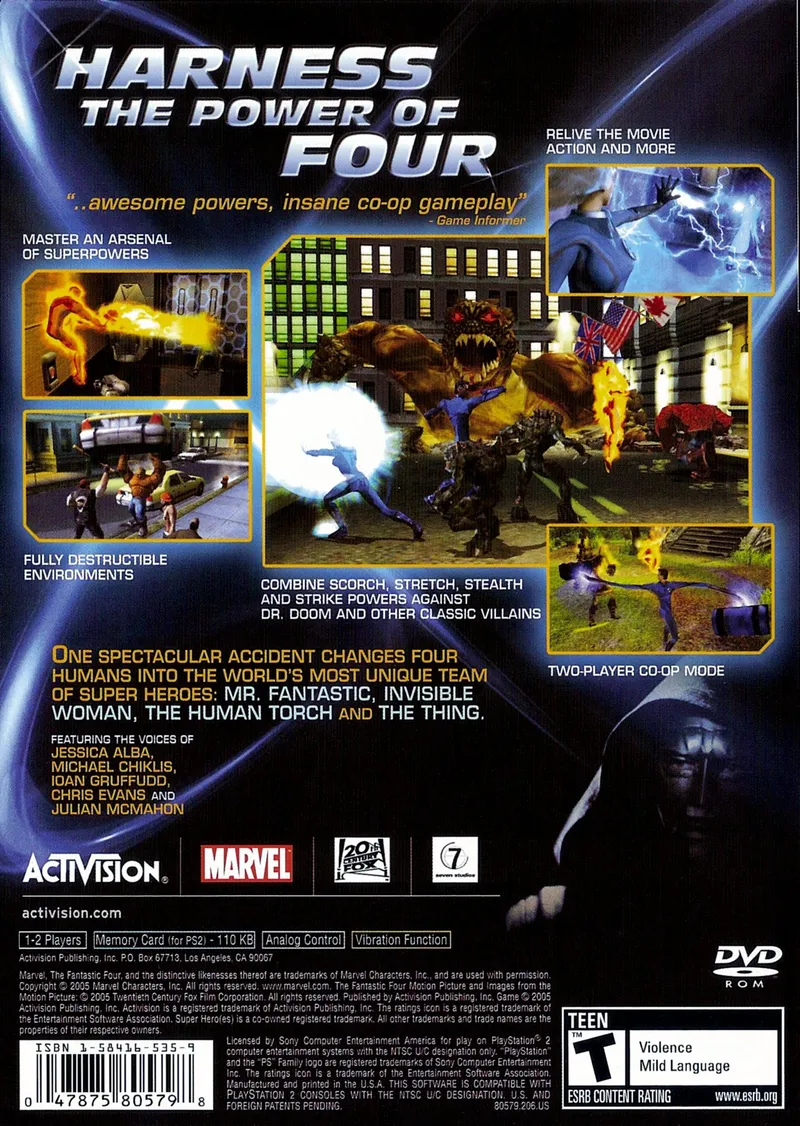Fantastic 4 box back