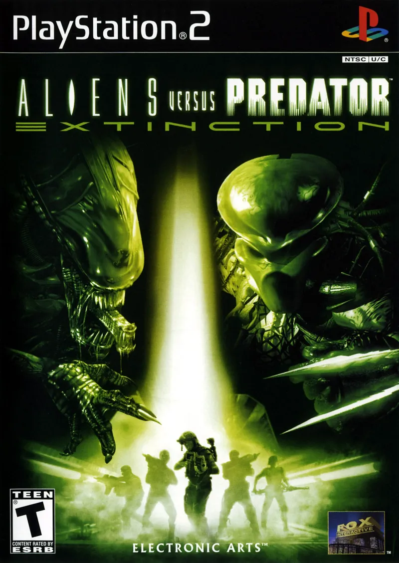 Aliens Versus Predator: Extinction cover art for Sony Playstation 2