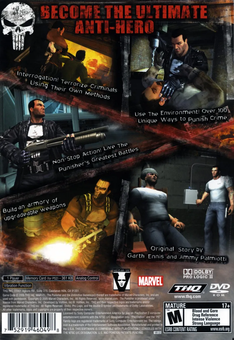 The Punisher box back