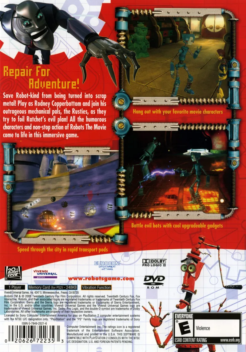 Robots box back