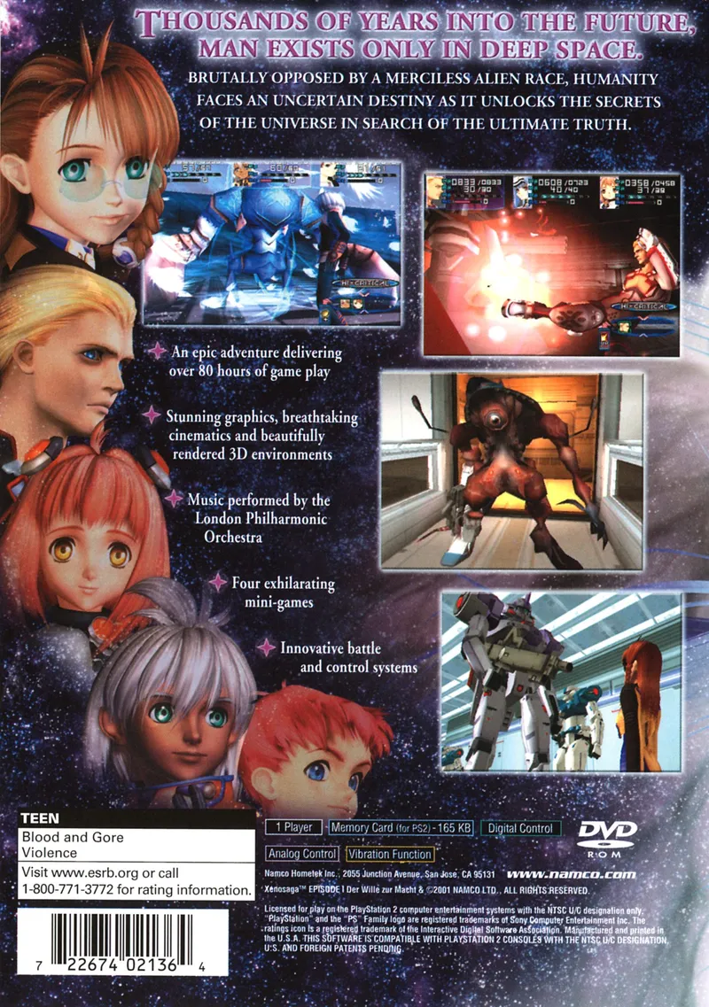 Xenosaga Episode I: Der Wille zur Macht box back