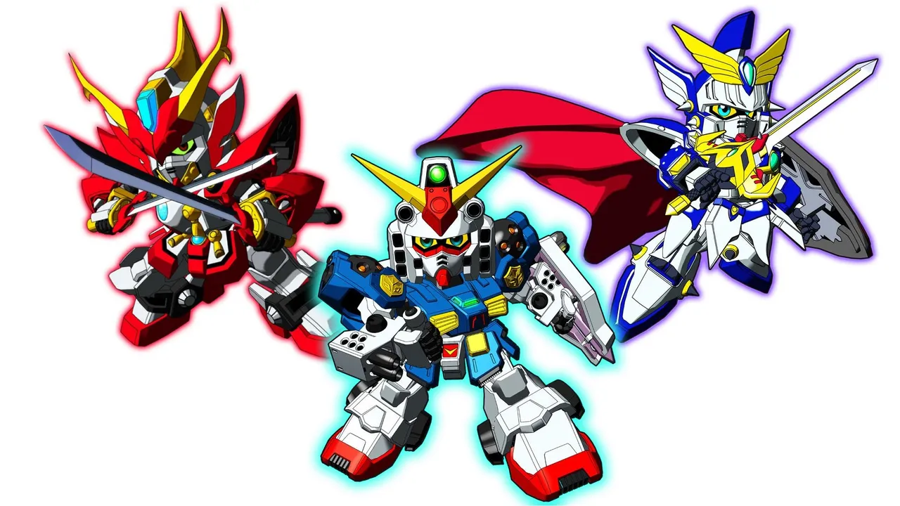 Backdrop artwork for SD Gundam Force: Showdown!