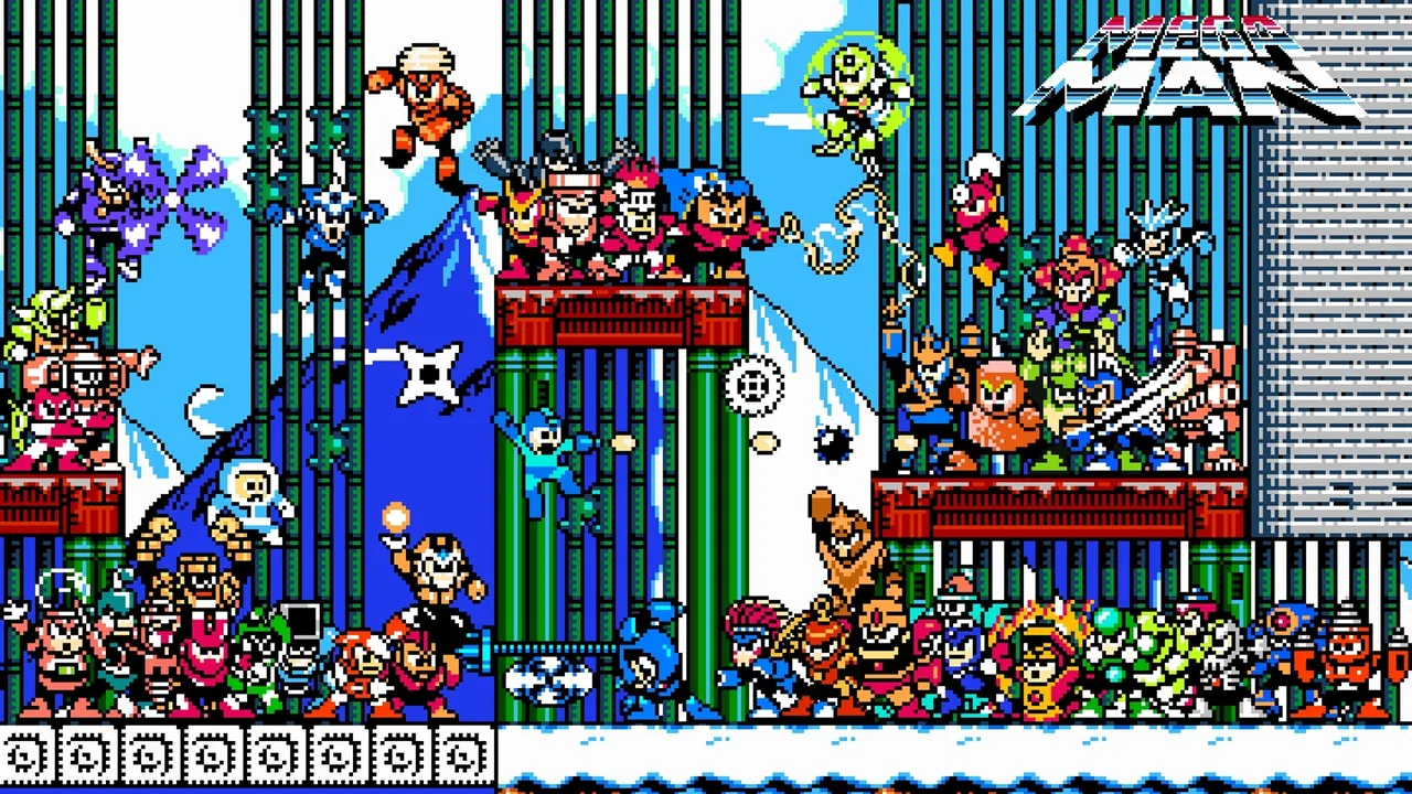 Backdrop artwork for Mega Man Anniversary Collection