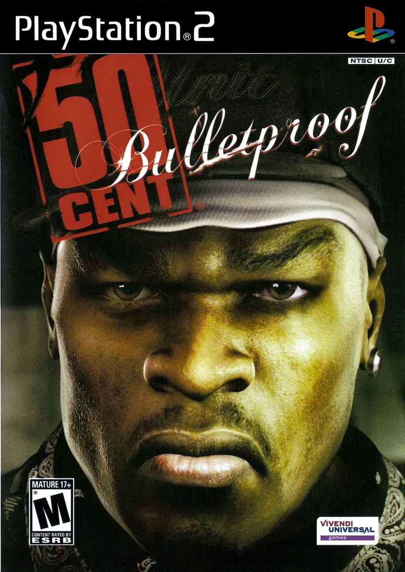 50 Cent: Bulletproof cover art for Sony Playstation 2