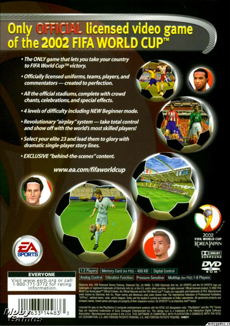 2002 FIFA World Cup box back