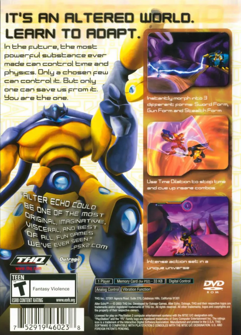 Alter Echo box back