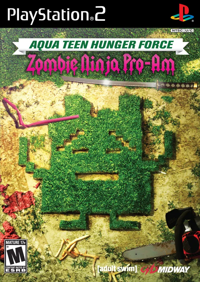 Aqua Teen Hunger Force: Zombie Ninja Pro-Am cover art for Sony Playstation 2