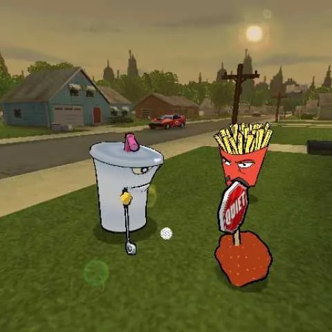 Backdrop artwork for Aqua Teen Hunger Force: Zombie Ninja Pro-Am