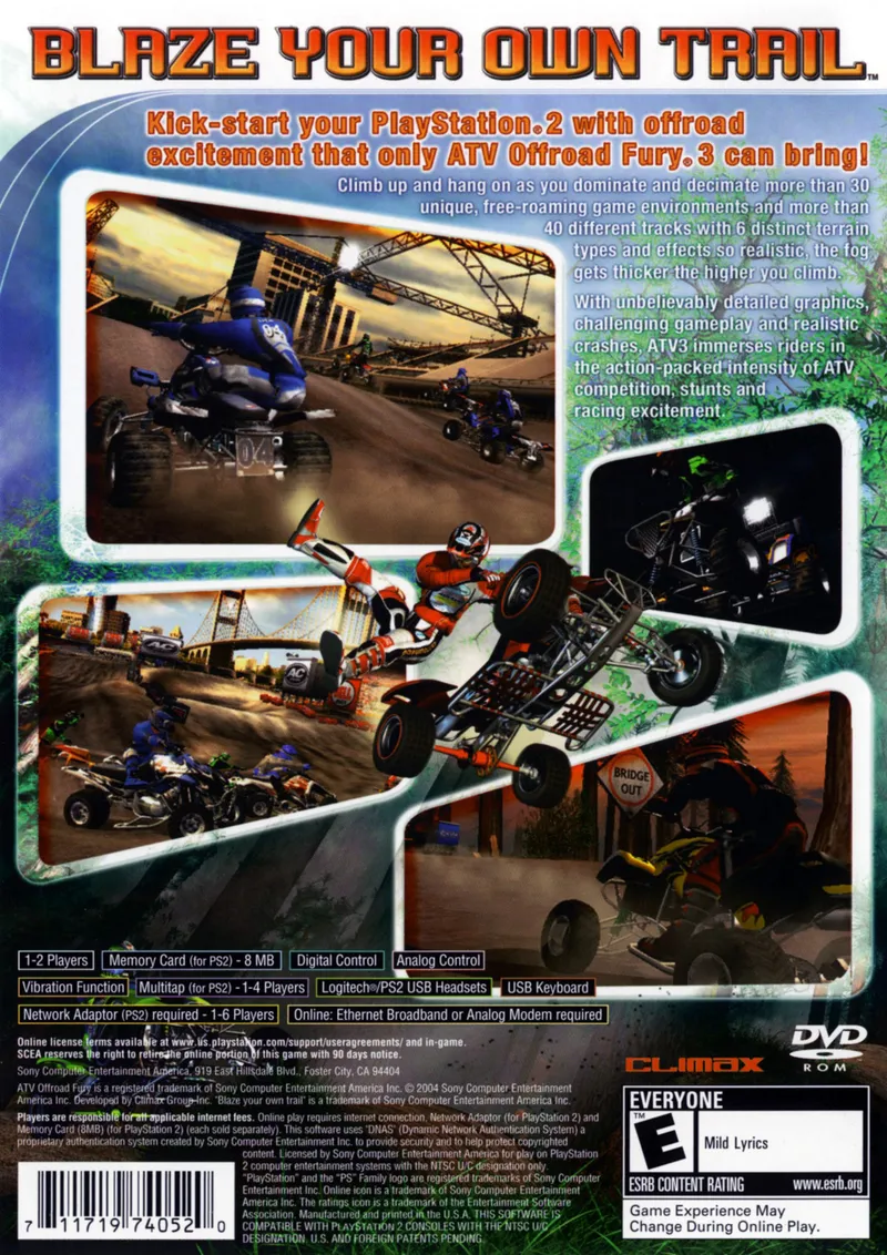 ATV Offroad Fury 3 box back