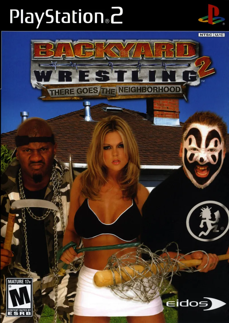 Backyard Wrestling 2: There Goes the Neighborhood cover art for Sony Playstation 2
