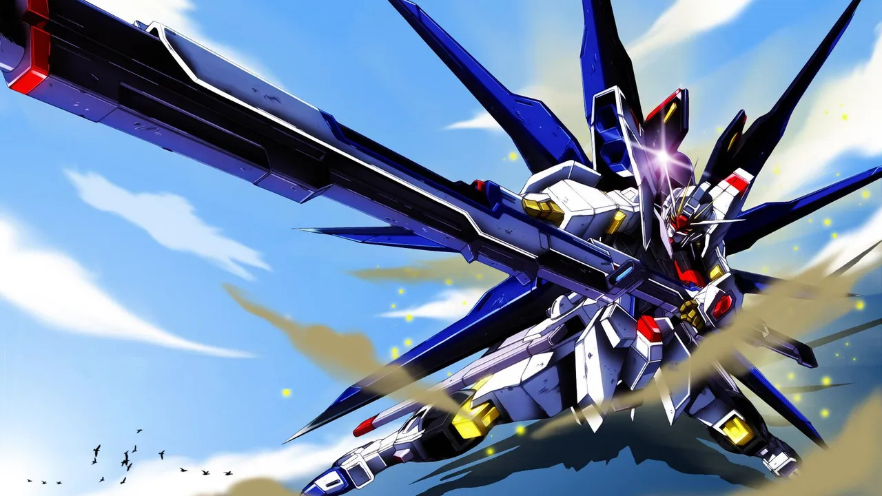 Backdrop artwork for Battle Assault 3 featuring Gundam Seed
