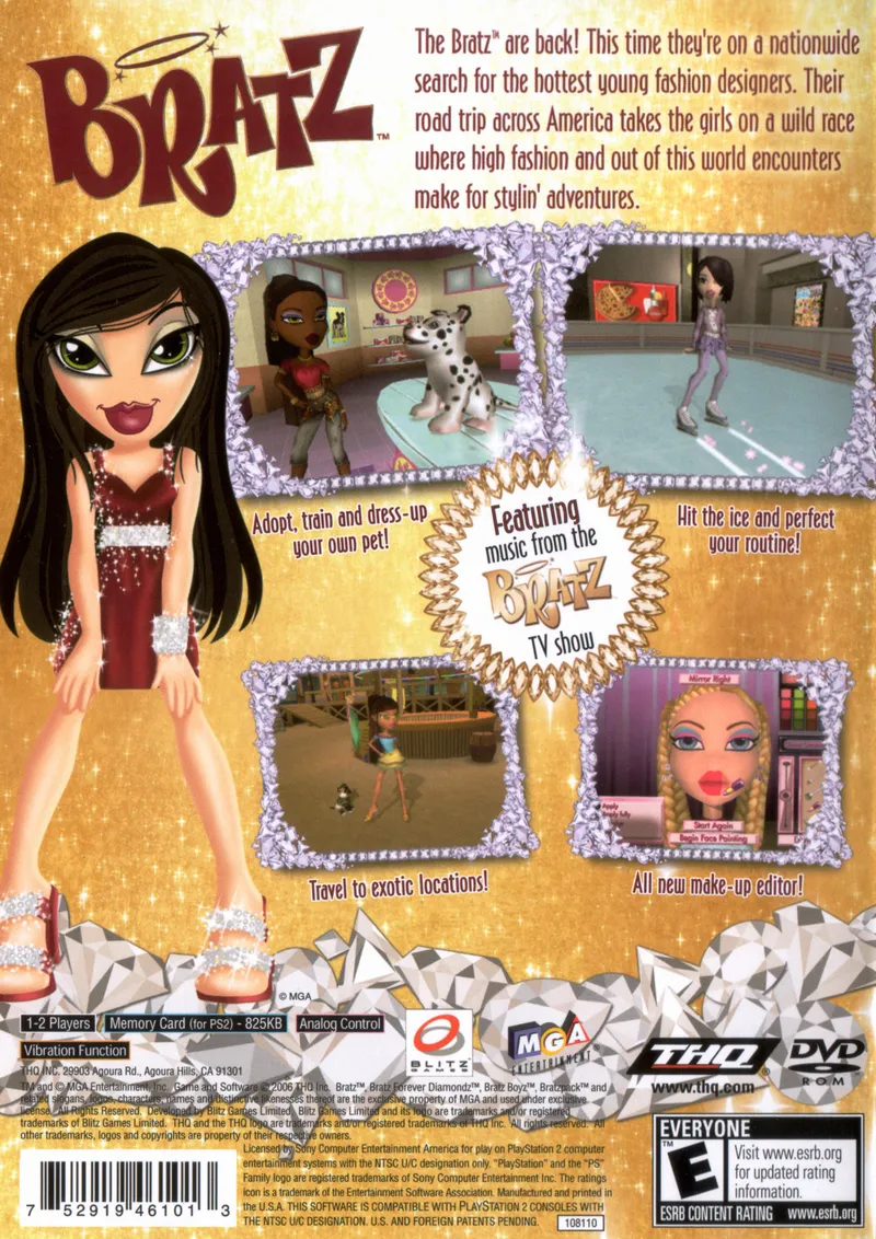 Bratz: Forever Diamondz box back