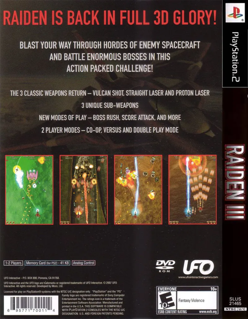 Raiden III box back