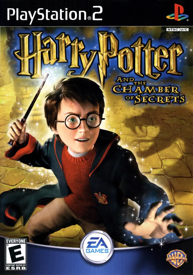 Harry Potter and the Chamber of Secrets cover art for Sony Playstation 2