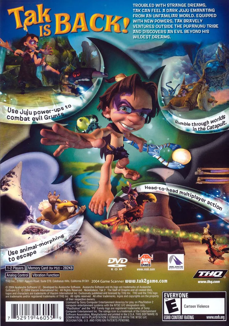 Tak 2: The Staff of Dreams box back
