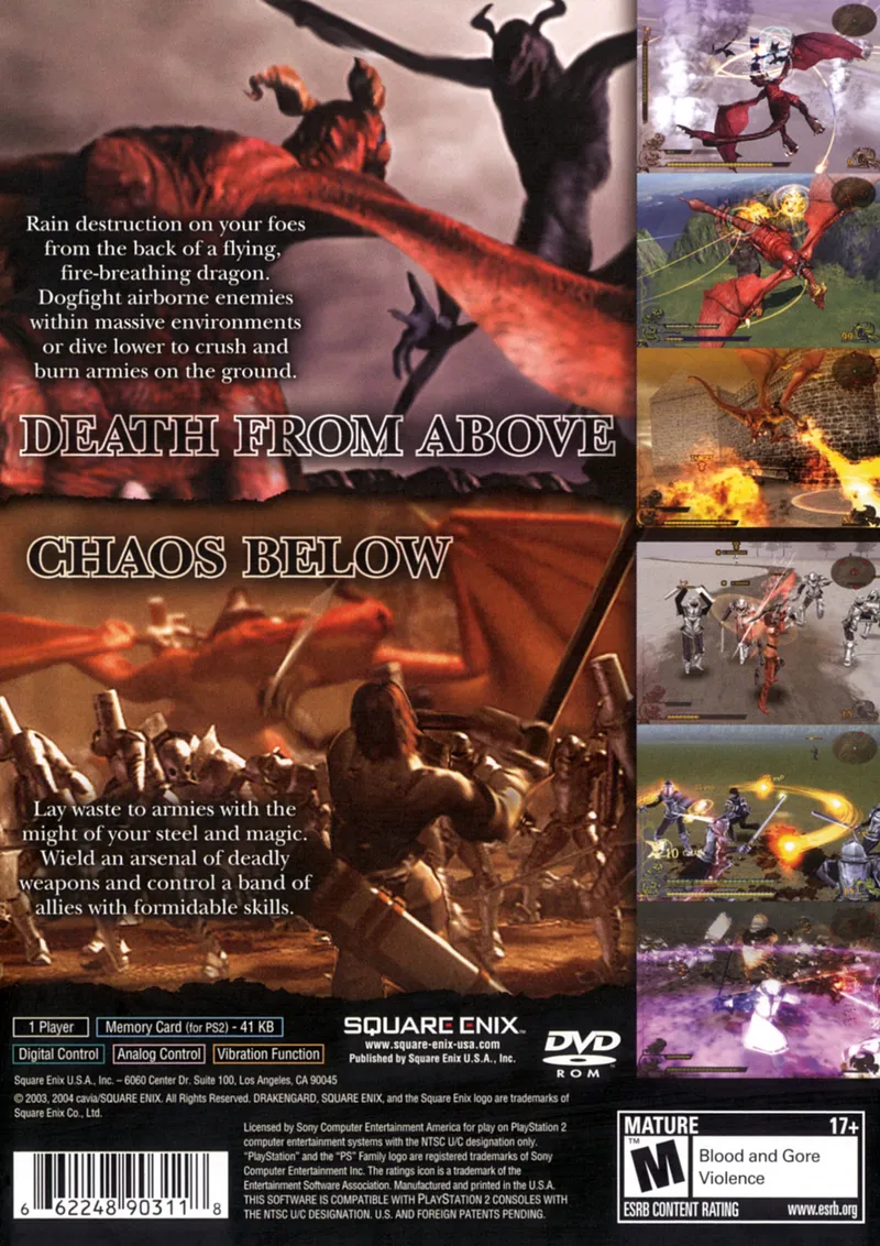 Drakengard box back
