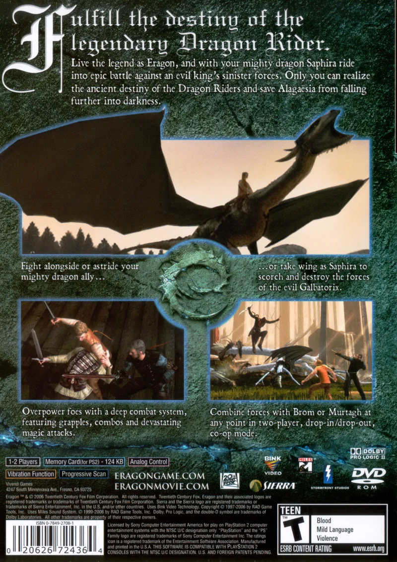 Eragon box back