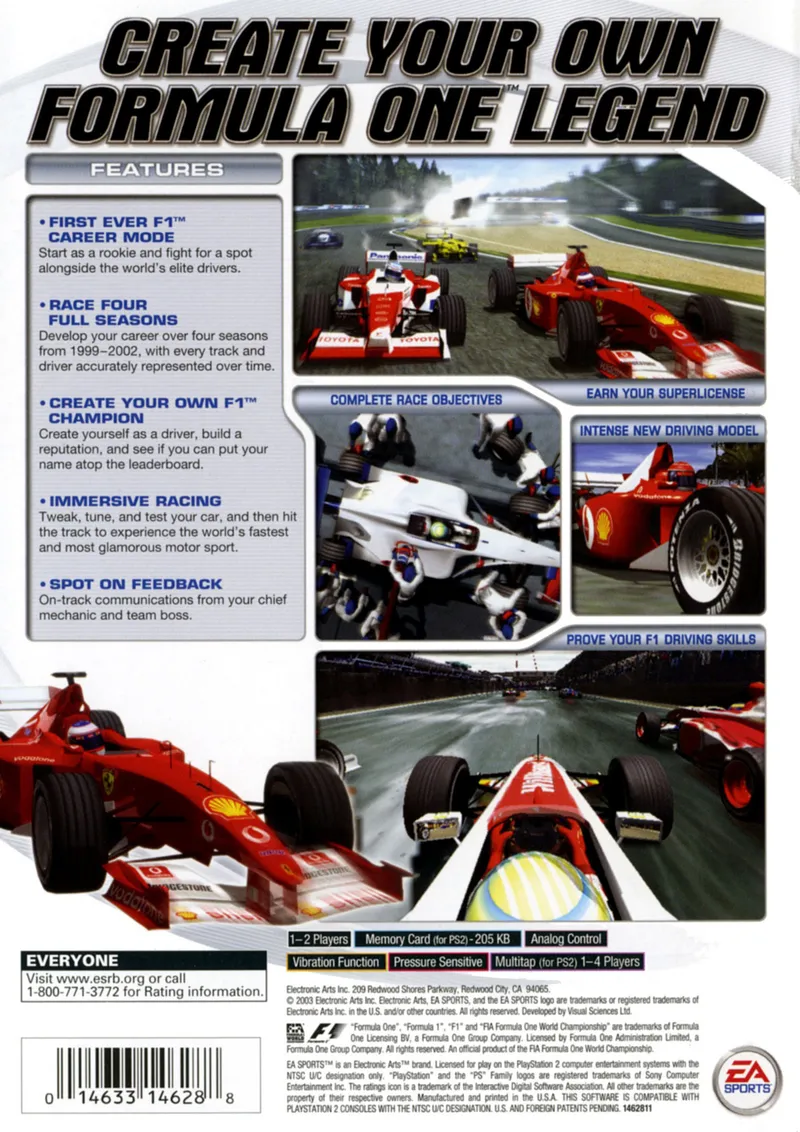 F1 Career Challenge box back