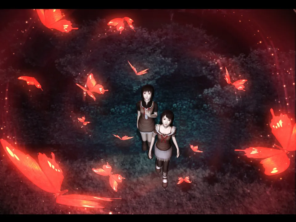 Backdrop artwork for Fatal Frame II: Crimson Butterfly