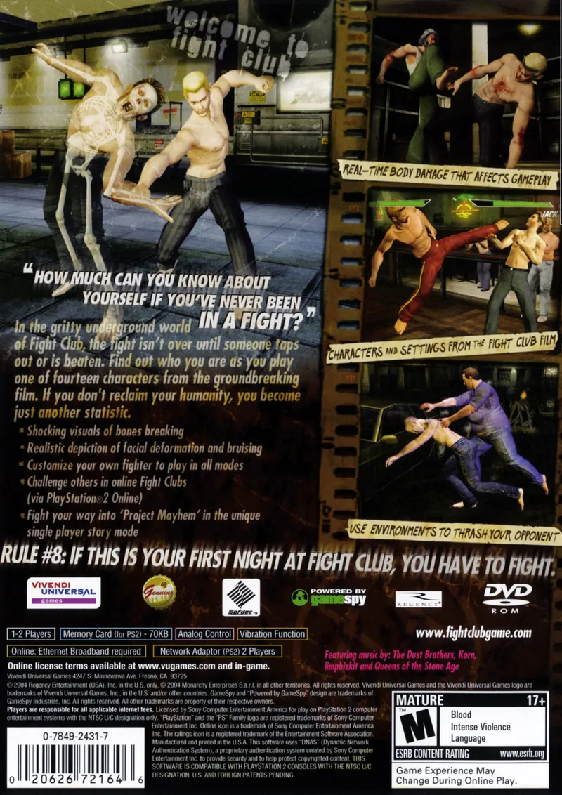 Fight Club box back