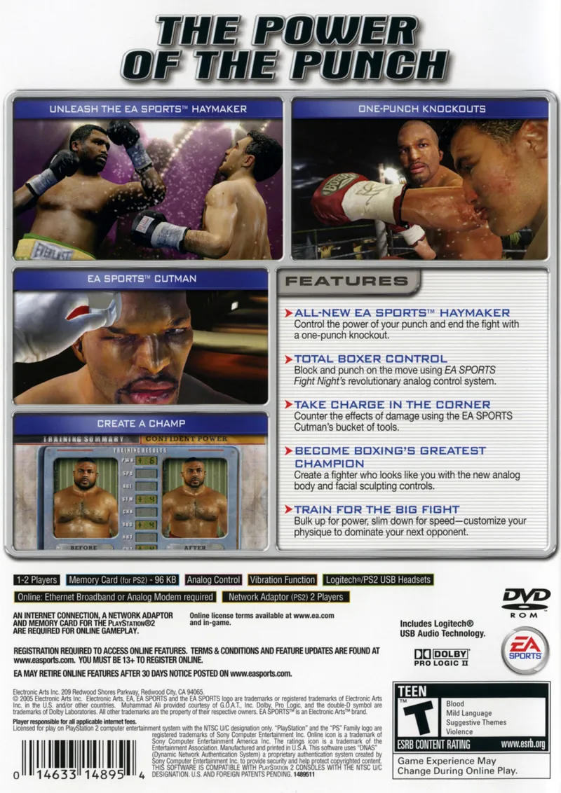 Fight Night Round 2 box back