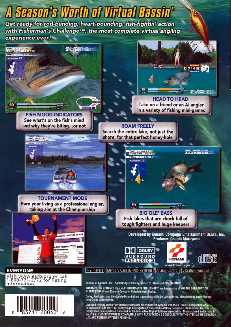Fisherman's Challenge box back