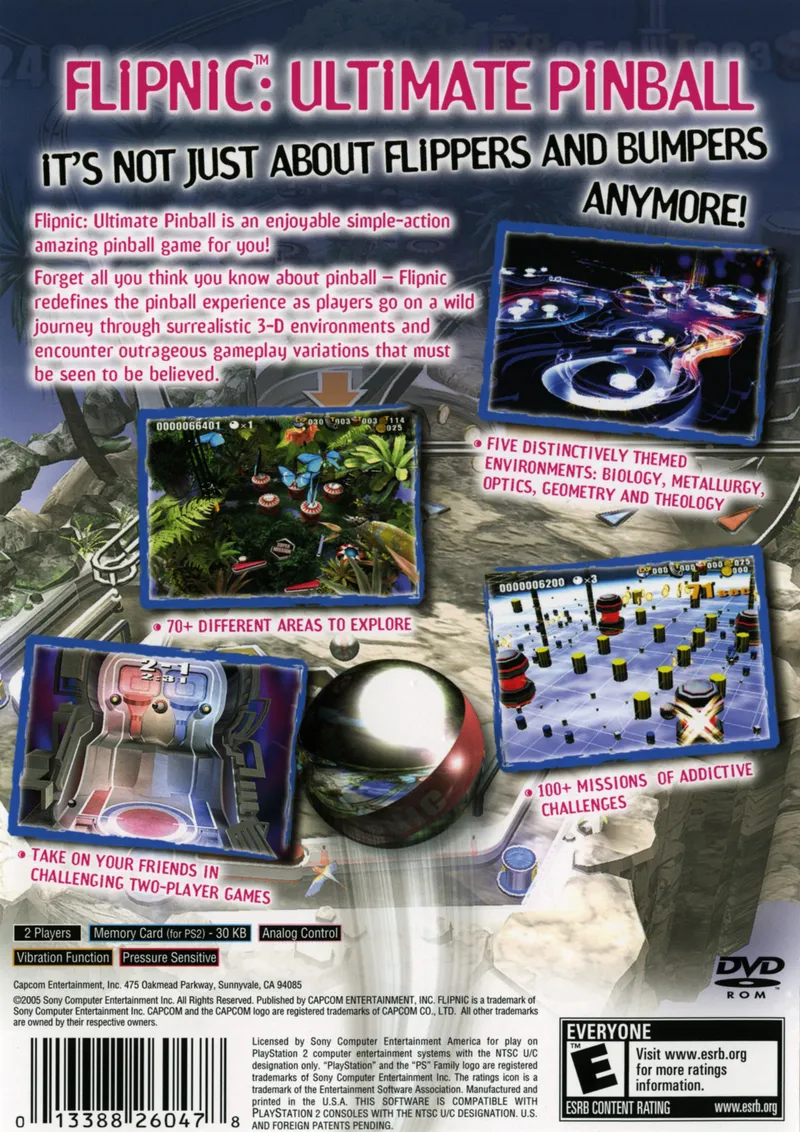 Flipnic: Ultimate Pinball box back