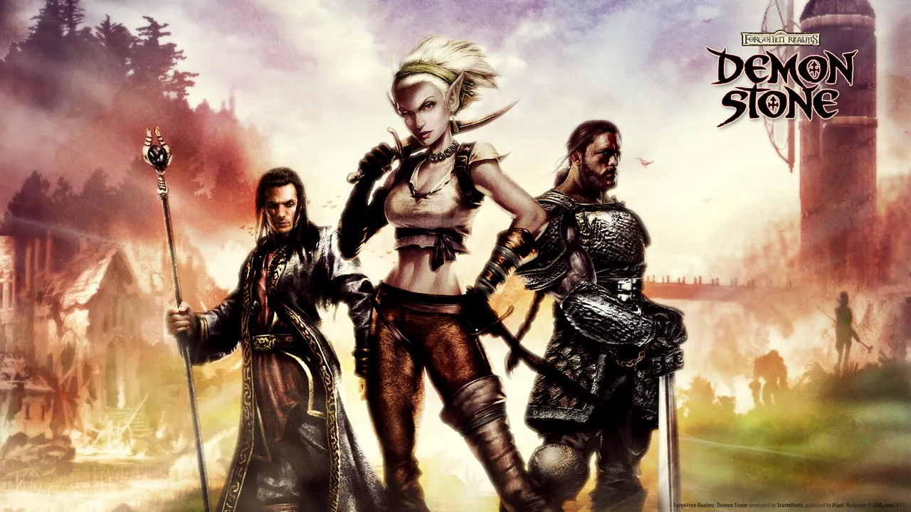 Backdrop artwork for Forgotten Realms: Demon Stone