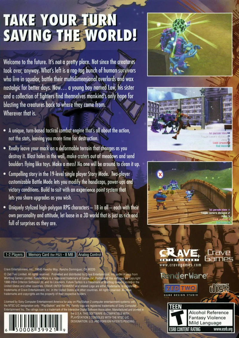Future Tactics: The Uprising box back