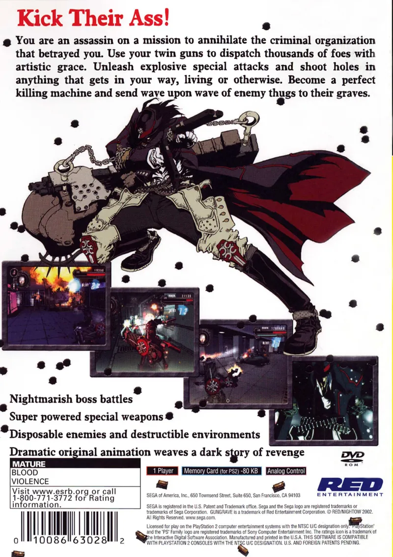 Gungrave box back
