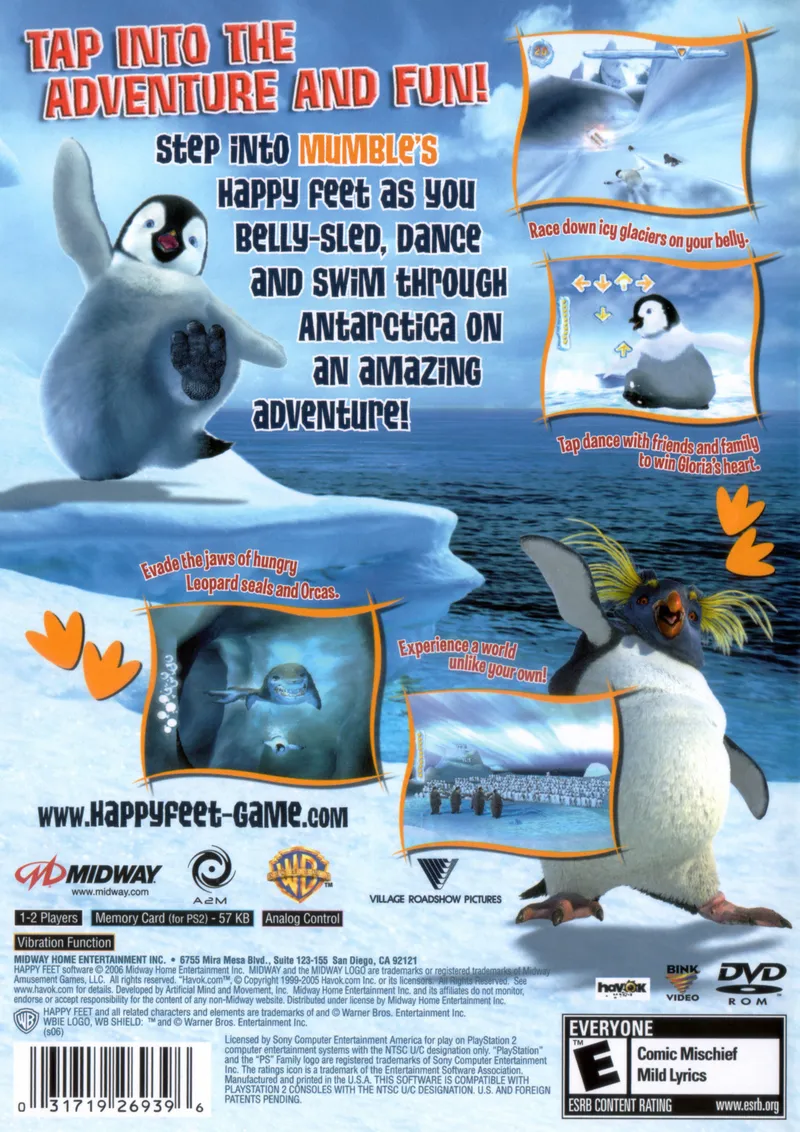 Happy Feet box back