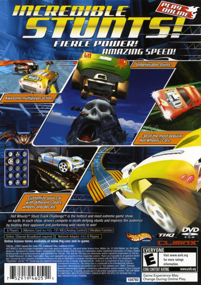 Hot Wheels: Stunt Track Challenge box back