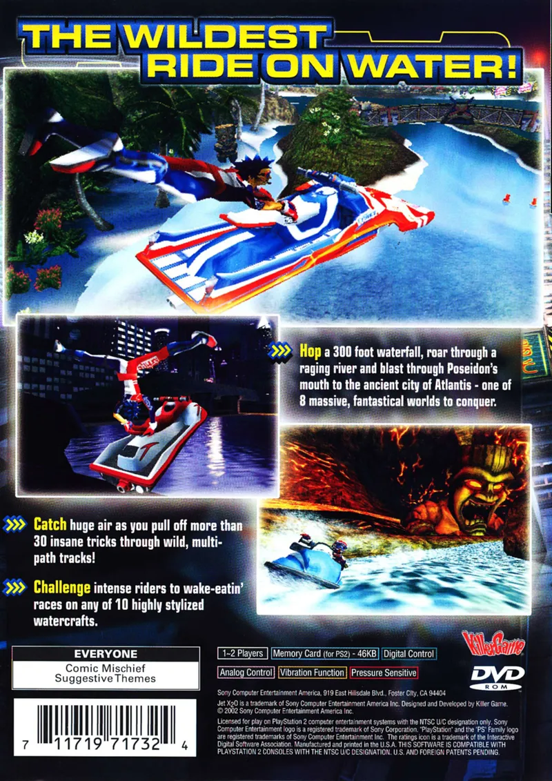 Jet X2O box back