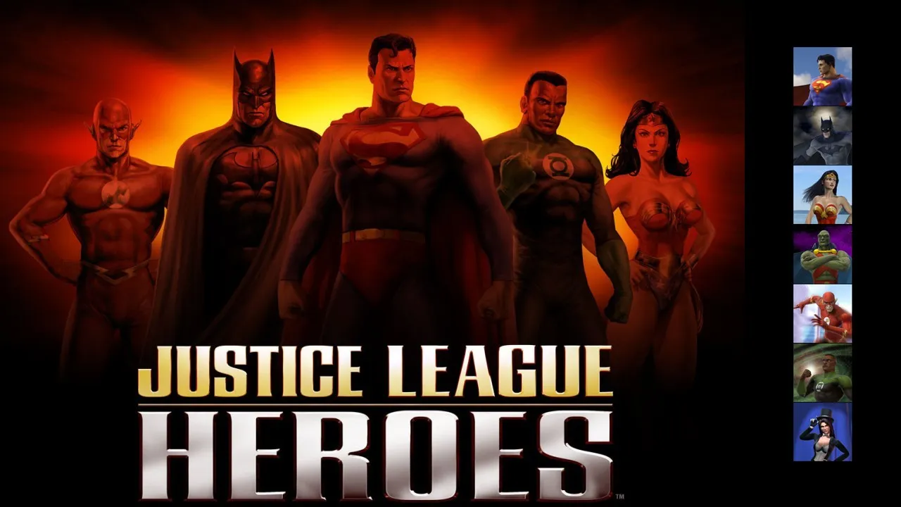 Backdrop artwork for Justice League Heroes