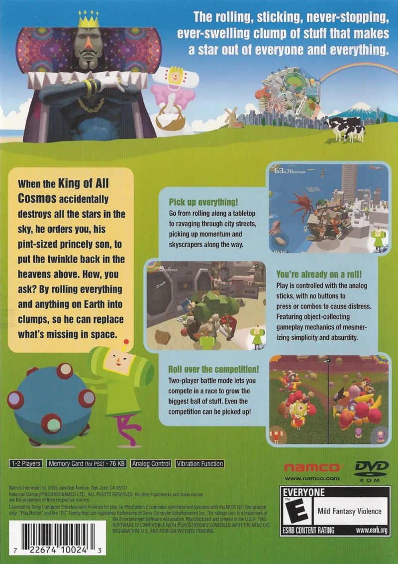 Katamari Damacy box back
