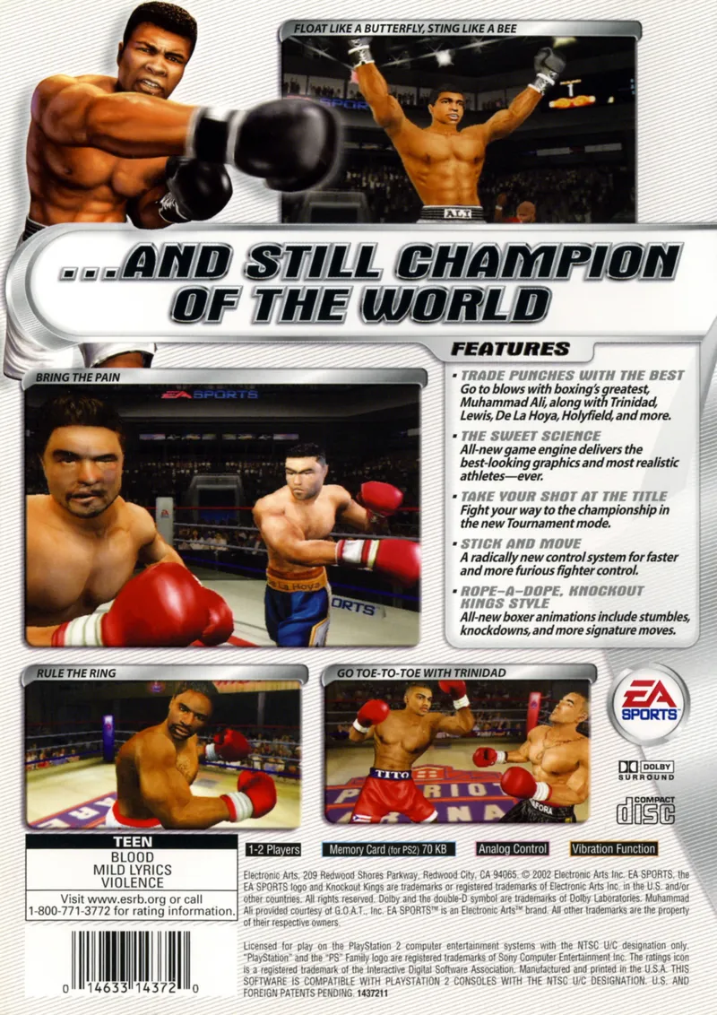 Knockout Kings 2002 box back