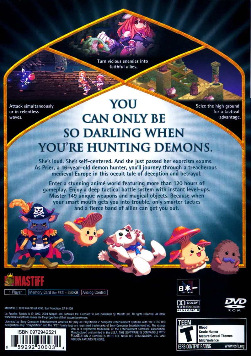 La Pucelle: Tactics box back