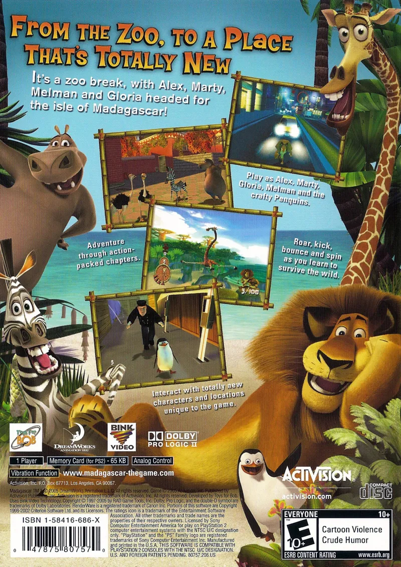 Madagascar box back