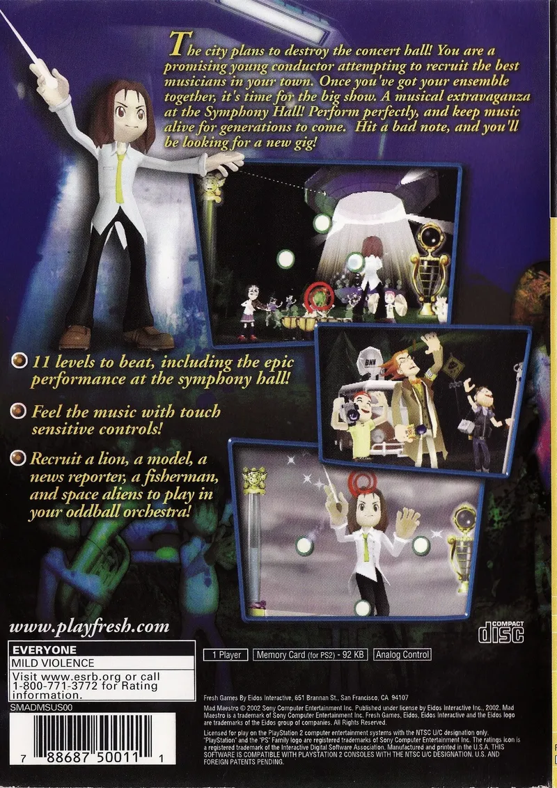 Mad Maestro! box back