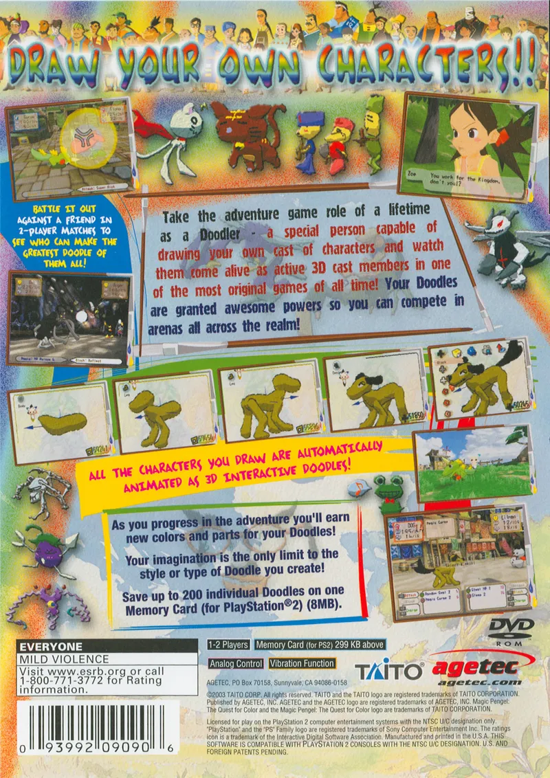 Magic Pengel: The Quest for Color box back