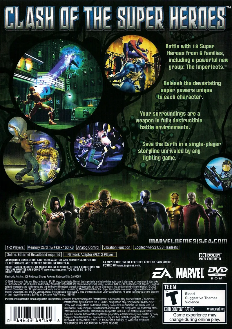 Marvel Nemesis: Rise of the Imperfects box back
