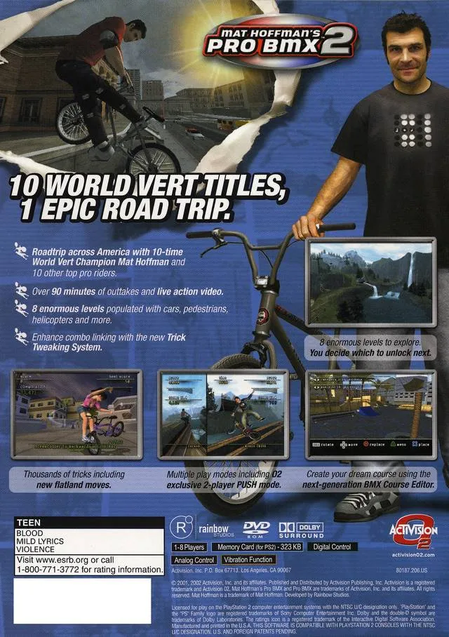 Mat Hoffman's Pro BMX 2 box back