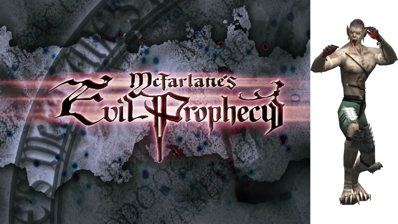 Backdrop artwork for McFarlane's Evil Prophecy